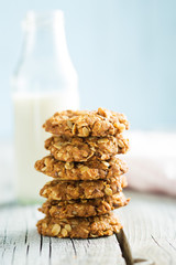 Homemade oatmeal cookies.