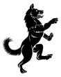 © Christos Georghiou - Wolf or Dog in Rampant Heraldic Coat of Arms Pose