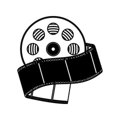 Poster - reel tape record isolated icon vector illustration design