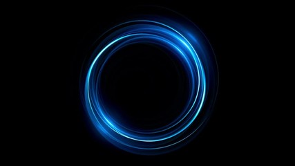 Wall Mural - abstract neon background. luminous swirling. glowing spiral cover. black elegant. halo around. power