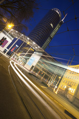 Wall Mural - cityscape essen germany in the evening