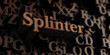 splinter - Wooden 3D rendered letters/message.  Can be used for an online banner ad or a print postcard.