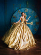 Beautiful woman in a ball gown