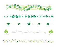 St. Patrick's Day Clover Line Set