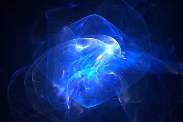 3d rendering abstract fractal light background