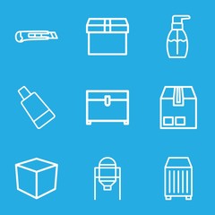 Sticker - Set of 9 container outline icons