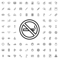 Poster - no smoking icon illustration