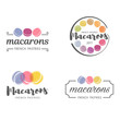 Vector logo macaron for shop, boutique, store