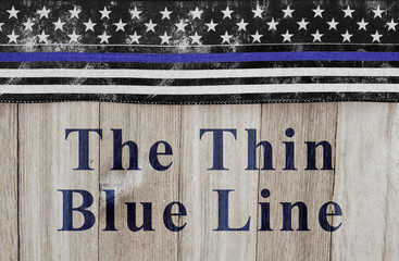 Poster - The thin blue line message