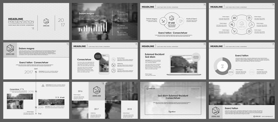 Elements for infographics and presentation templates.