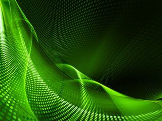 Wall Mural - abstract background element. fractal graphics series. three-dimensional composition of glowing lines