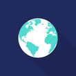© thenatchdl - Globe icon flat design isolated