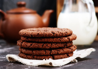 Canvas Print - chocolate cookies