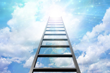 Poster - Ladder to sky and light