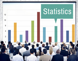 Wall Mural - Statistics Statisticals Financial Management Economics Concept
