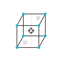 Aufkleber - 3D Modeling Monoflat Icon.