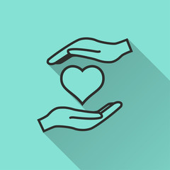 Sticker - Donate vector icon