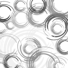 Wall Mural - abstract color brush vector circles