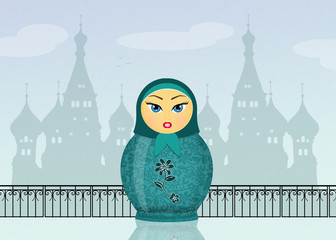 Matryoshka doll from Russia