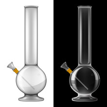 Glass Bong. Vector Illustration With Smart Transparencies - Will Work Against Any Background!