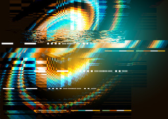 A glitch noise distortion texture background. Vector illustration