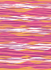Wall Mural - Wave Pattern in Pink
