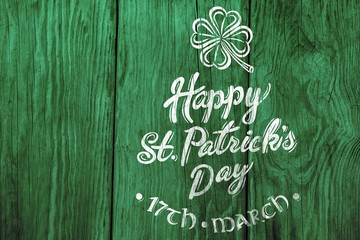 Wall Mural - Digital composite of Patricks day greeting