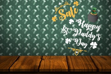 Poster - Digital composite of Patricks day greeting