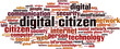 Digital citizen word cloud
