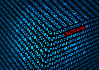 cyber crime password concept