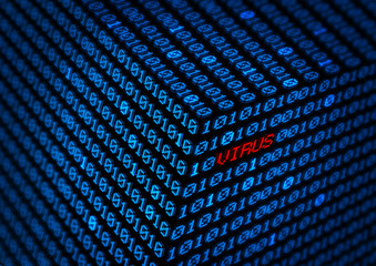 cyber crime virus  concept