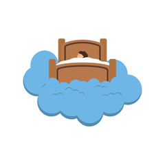 Sticker - Sweet dream concept icon vector illustration graphic design