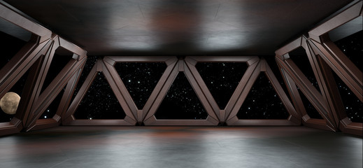 Wall Mural - Space environment  ready for comp of your characters 3D rendering