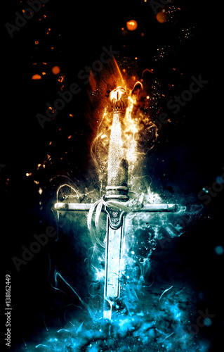 Cuadros en Lienzo Historical knight sword