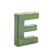 Single Sawn Wooden Letter Isolated