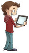 © cirodelia - niño jugando con tablet