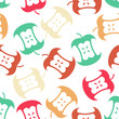 © maryvalery - Apple core seamless pattern.  Fruit trash ornament. Rubbish background. garbage texture