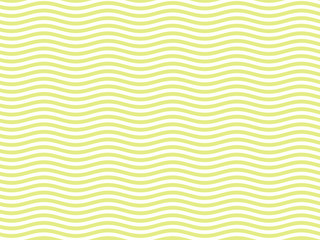 Wall Mural - Simple wavy pattern of yellow-green color