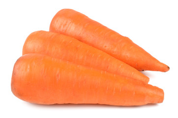 Poster - carrots on a white background