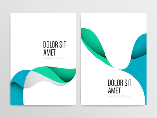 Wall Mural - Abstract minimal cover or poster design templates. Vector illustration.