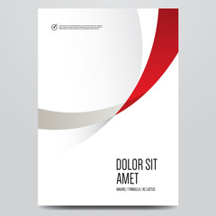 Wall Mural - Abstract minimal cover or poster design template. Vector illustration.