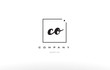 co c o hand writing letter company logo icon design