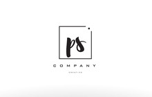 Ps P S Hand Writing Letter Company Logo Icon Design