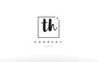 th t h hand writing letter company logo icon design