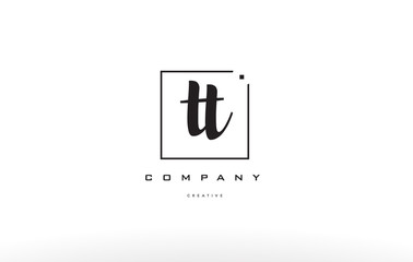 Wall Mural - tt t hand writing letter company logo icon design