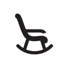Rocking Chair Icon Illustration