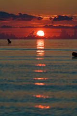 Sticker - Sunset over the sea, Mallorca Spain