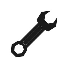 Wrench construction tool icon vector illustration graphic design