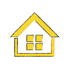 Poster - House real estate icon vector illustration graphic design