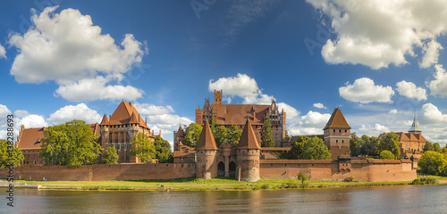 Plakat Zamek Krzyżacki w Malborku (Marienburg) na Pomorzu (Polska)